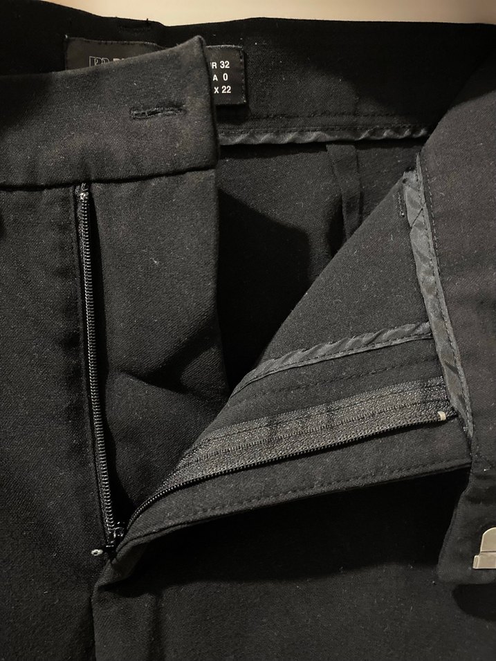 Siyah Kadın Midi Kumaş Pantolon - Görsel 5