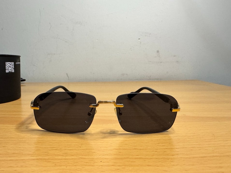 Siyah Minimalist erkek Güneş Gözlüğü - Görsel 2