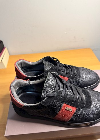 Zuma markası Yılan Desenli Siyah Erkek Spor Ayakkabı - Görsel 4