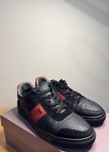 Zuma markası Yılan Desenli Siyah Erkek Spor Ayakkabı - Görsel 3