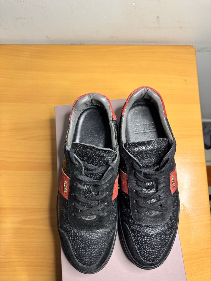 Zuma markası Yılan Desenli Siyah Erkek Spor Ayakkabı - Görsel 5