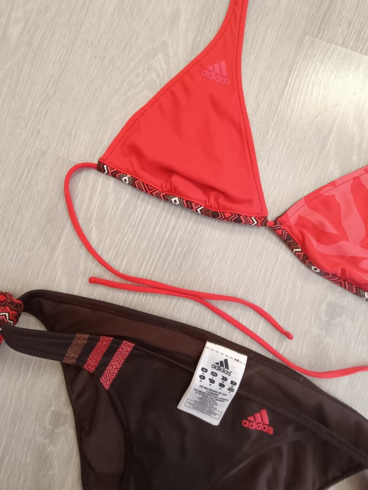 Kadın Kahverengi/ Nar çiçeği Bikini - Adidas - Görsel 2