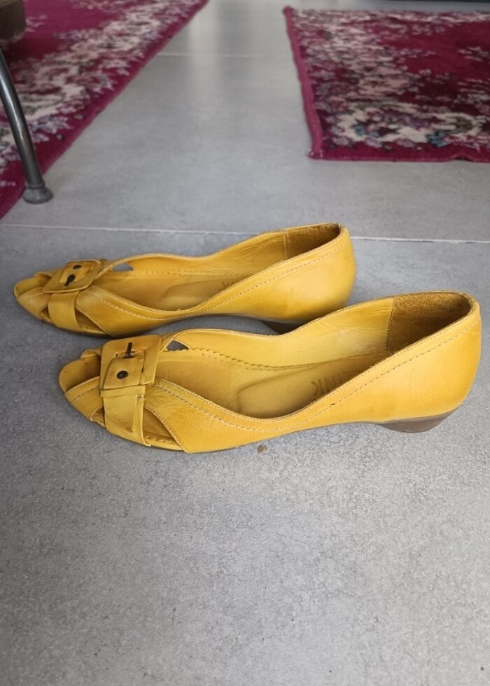 Gerçek Yumuşak Deri Ayakkabı Babet - Görsel 4