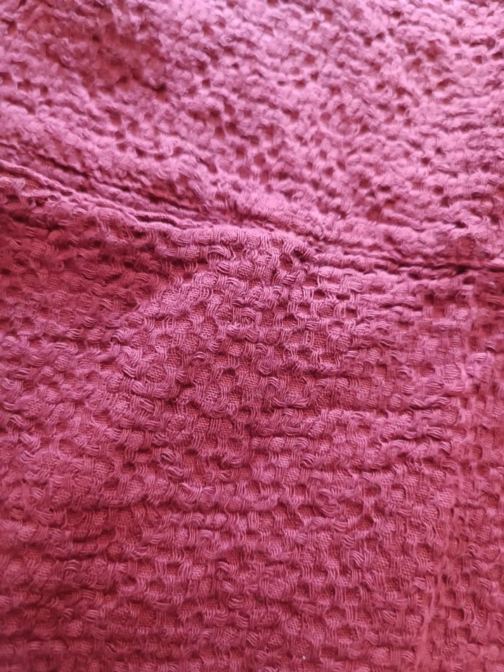 Tola Tola Bordo Düğmeli Keten Bohem Kazak - Görsel 4