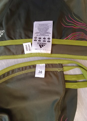 Yeşil Desenli Mini Atletik Bikini Adidas - Görsel 2