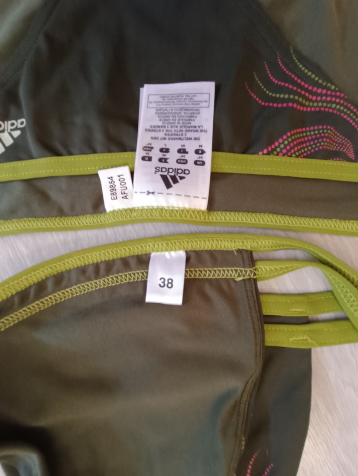 Yeşil Desenli Mini Atletik Bikini Adidas - Görsel 2