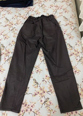 Kadın Kahverengi Beli Kemerli Rahat Pantolon - Görsel 2