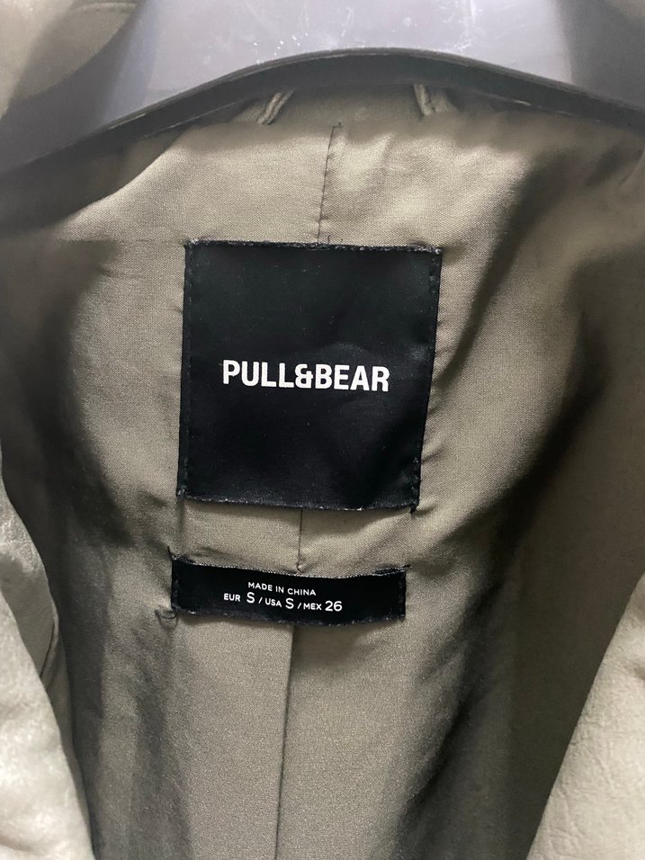 Gri Deri Kemerli Biker Ceket - Görsel 5