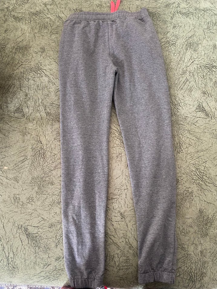 Fermuarlı Gri Kadın Eşofman Altı - Görsel 2