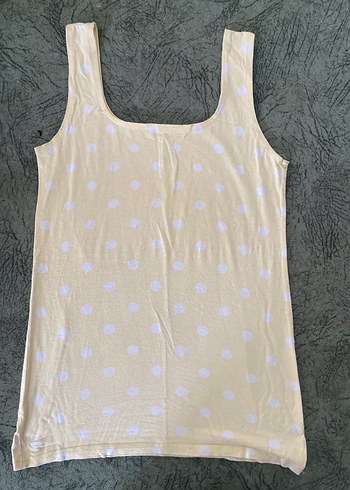 Bej Midi Kadın Kolsuz Basic Üst - Görsel 2