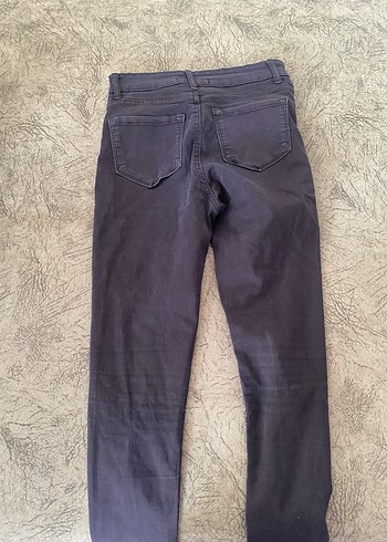 Gri Kadın Denim Bol Kesim Pantolon - Görsel 2