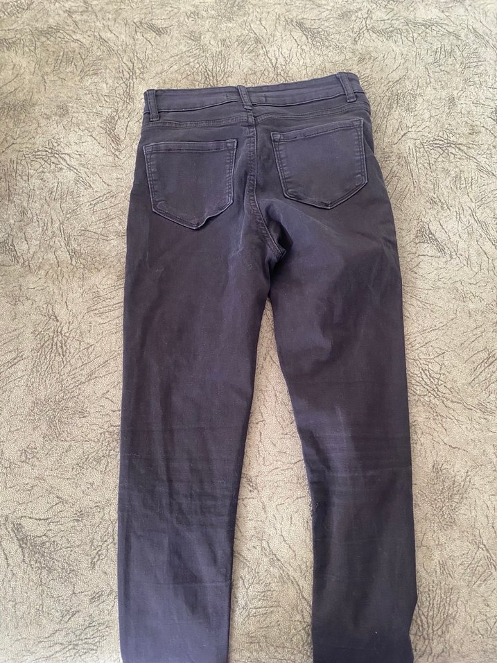 Gri Kadın Denim Bol Kesim Pantolon - Görsel 2