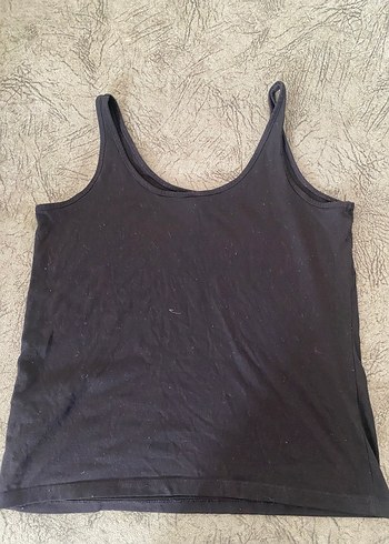 Siyah Baskılı Kadın Askısız Atlet - Görsel 2