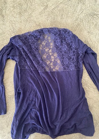 Mor Uzun Kollu Midi Hemşirelik Sabahlığı - Görsel 2