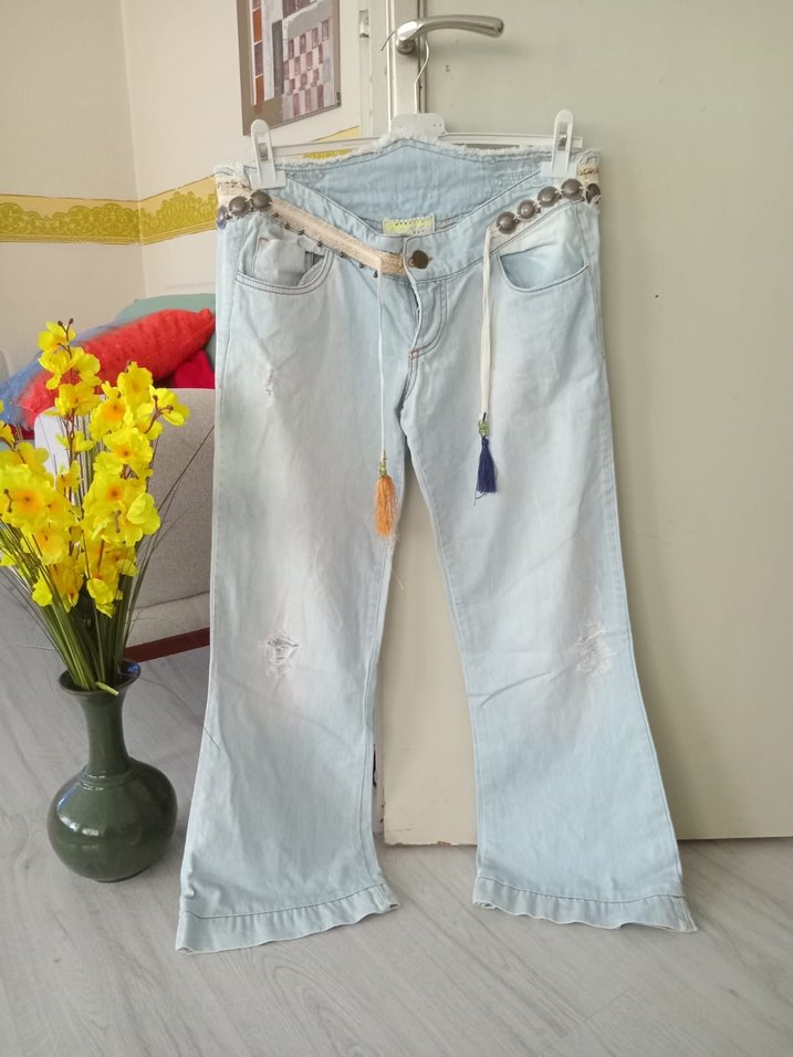 Püsküllü Kırmızı Süet Kadın Ceket - Görsel 4