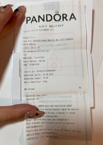 Gökyüzü Mavisi Işıltılı Ay Yüzük Pandora Yüzük (50mm) - Görsel 10