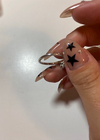 Gökyüzü Mavisi Işıltılı Ay Yüzük Pandora Yüzük (50mm) - Görsel 5