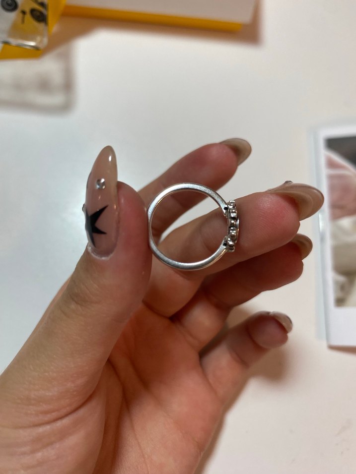 Gökyüzü Mavisi Işıltılı Ay Yüzük Pandora Yüzük (50mm) - Görsel 4