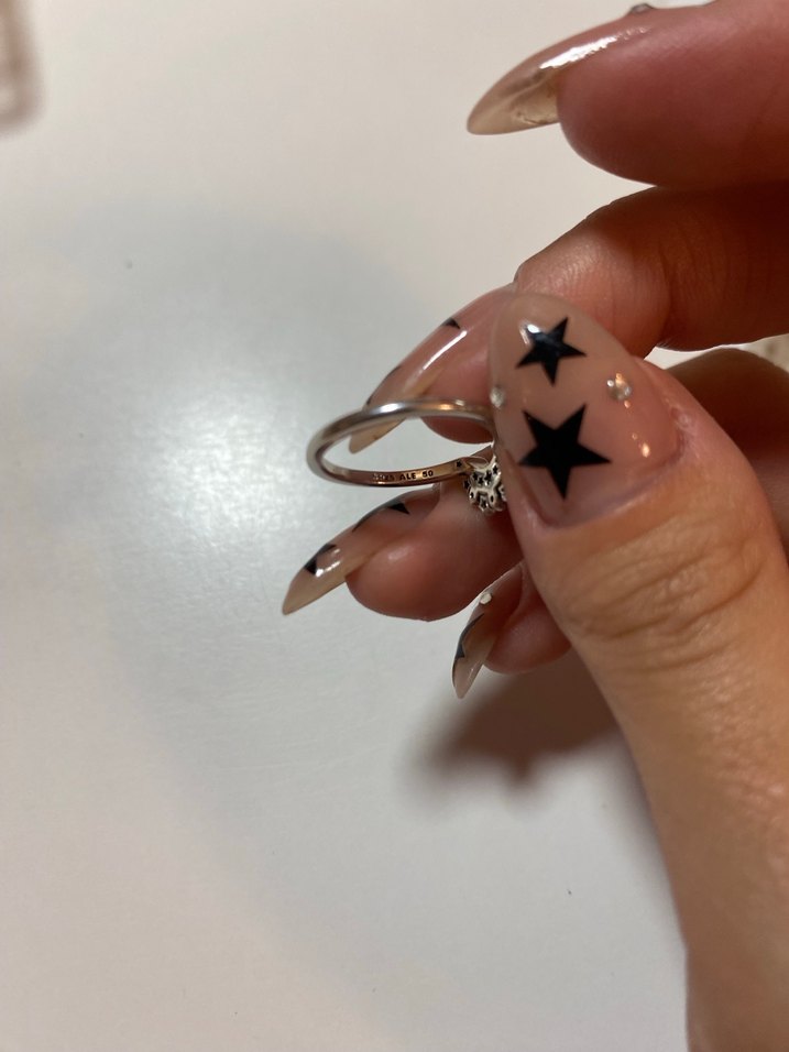 Gökyüzü Mavisi Işıltılı Ay Yüzük Pandora Yüzük (50mm) - Görsel 5