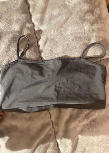 H&M Siyah Crop Top - Görsel 2