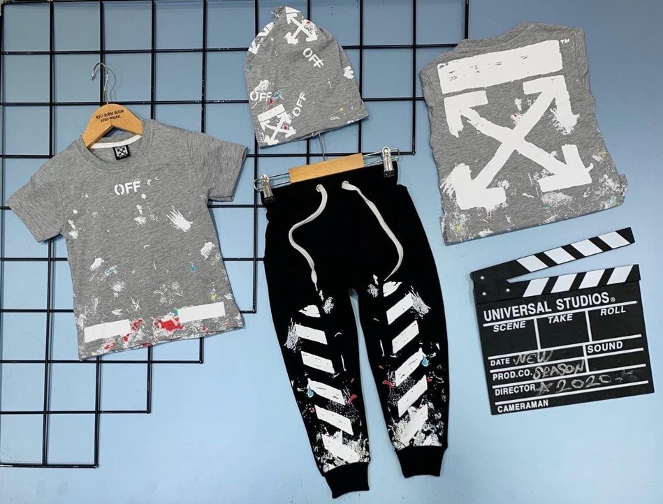 Erkek Gri Batik Desenli Takım - Görsel 2