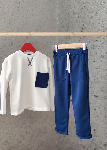 Zara Etiketli Lacivert Erkek Çocuk Eşofman Takımı - Görsel 2