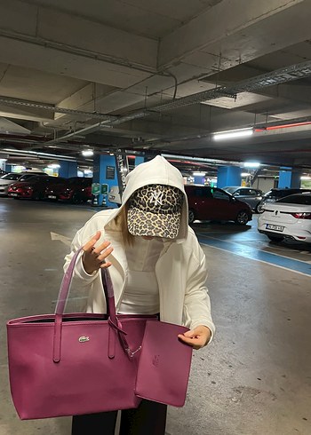 Lacoste Lacoste Bordo Deri Kadın Çanta