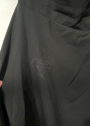 Tek Omuzlu Siyah Midi Elbise - Görsel 4