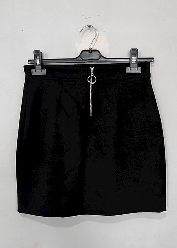 Siyah Şık Mini Etek - Görsel 3