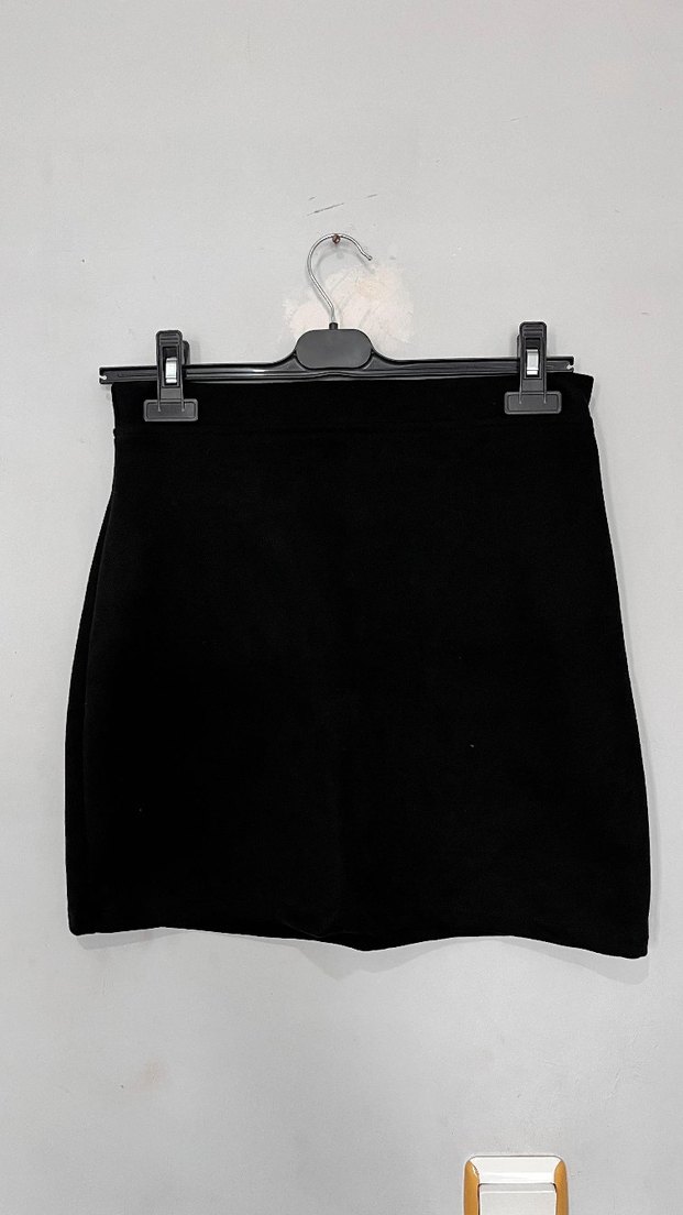 Siyah Şık Mini Etek - Görsel 2