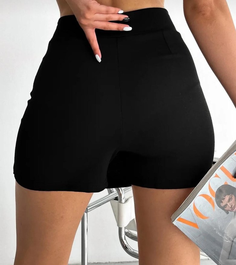 Siyah Mini Şortlu Etek - Görsel 2