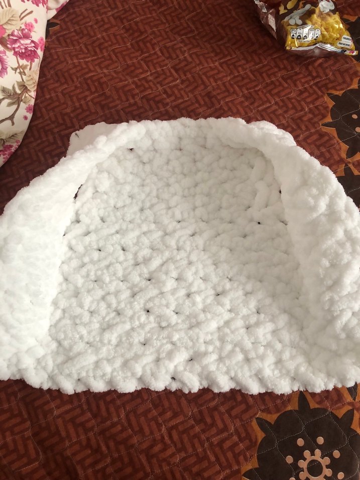 Beyaz Örgü Çocuk yeleği - Görsel 3