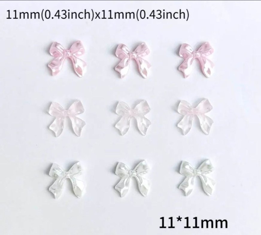 Pembe, Beyaz ve Şeffaf Tırnak Süslemeleri - Görsel 4