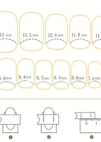 24'lu Bordo Kisa Takma Tirnak - Görsel 6