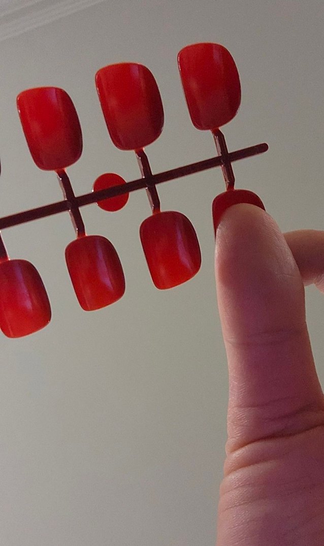 24'lu Bordo Kisa Takma Tirnak - Görsel 4