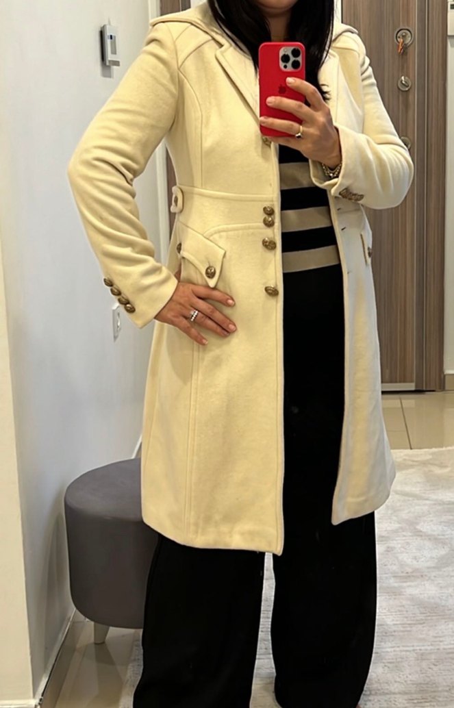 İpekyol Krem rengi kaban - Görsel 4