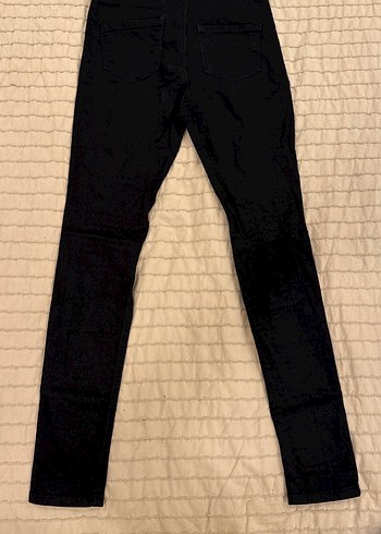 Siyah Dar Kesim Kadın Midi Kot Pantolon - Görsel 4