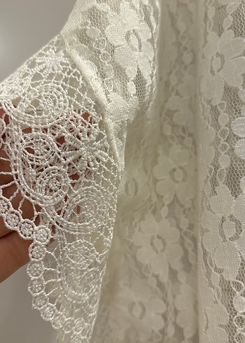 Yazlık bluz krem rengi - Görsel 2