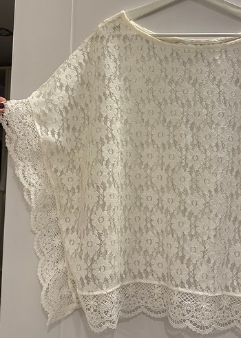 Yazlık bluz krem rengi - Görsel 5