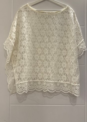 Yazlık bluz krem rengi - Görsel 4