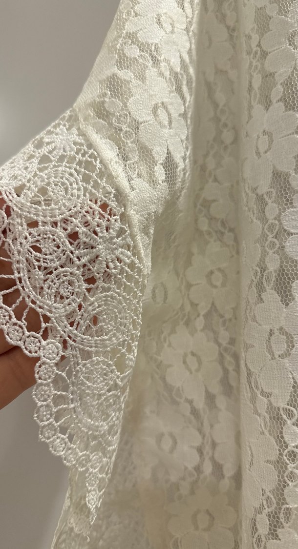 Yazlık bluz krem rengi - Görsel 2