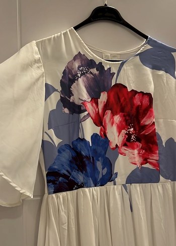 Çiçek Desenli Bohem Uzun Elbise - Görsel 2