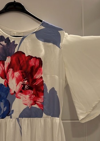 Çiçek Desenli Bohem Uzun Elbise - Görsel 3