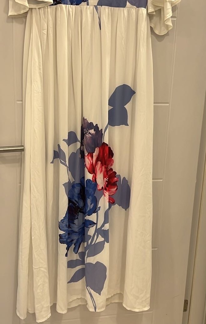 Çiçek Desenli Bohem Uzun Elbise - Görsel 4