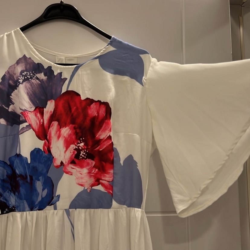 Çiçek Desenli Bohem Uzun Elbise - Görsel 3