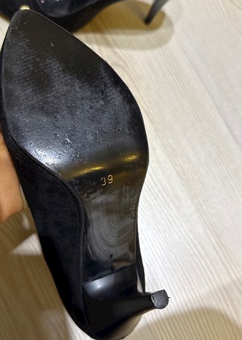 Suet topuklu stiletto 39 numara - Görsel 4