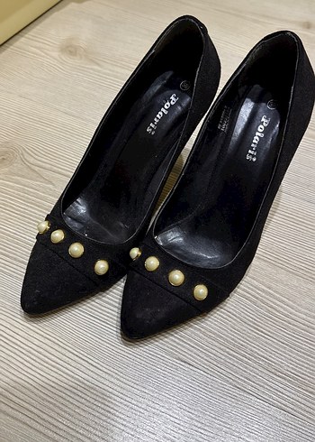Suet topuklu stiletto 39 numara - Görsel 5