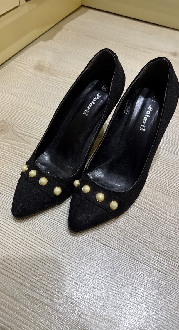 Suet topuklu stiletto 39 numara - Görsel 5