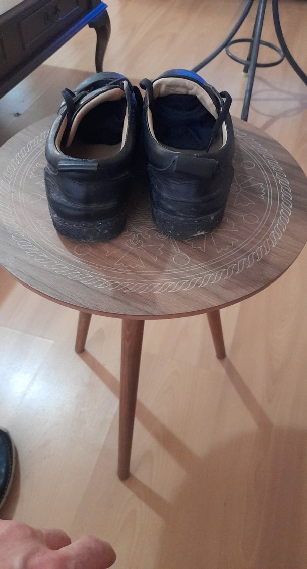 Siyah Minimalist Erkek Ayakkabı Bağcığı - Görsel 2