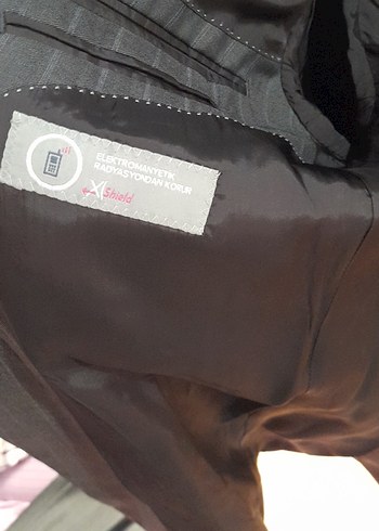 Siyah Düğmeli Erkek Ofis Takım Elbise Ceket - Görsel 4